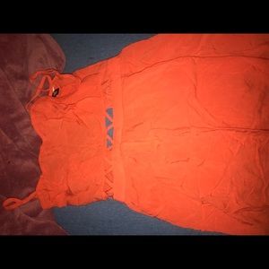 ORANGE MINI DRESS